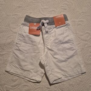 Gymboree boys size 2T white shorts, soft waisted, NWT